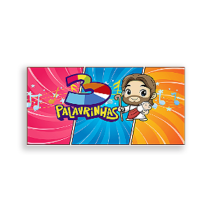 Painel Retangular - 3 Palavrinhas - Sublimado 3D