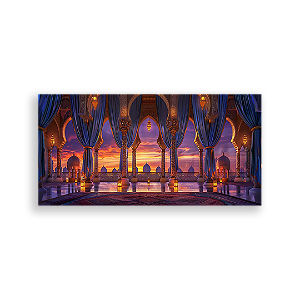 Painel Retangular - Aladdin Jasmine - Sublimado 3D