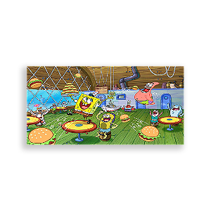 Painel Retangular - Bob Esponja - Sublimado 3D