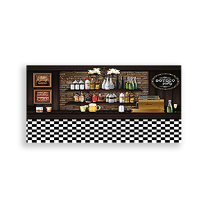 Painel Retangular - Boteco - Sublimado 3D