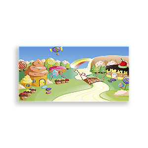 Painel Retangular - Candy Land - Sublimado 3D