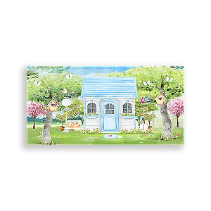 Painel Retangular - Casa De Bonecas - Sublimado 3D