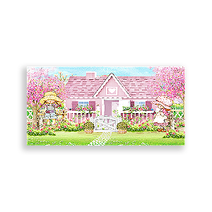 Painel Retangular - Casa De Bonecas - Sublimado 3D