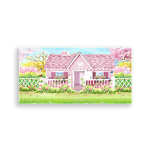 Painel Retangular - Casa De Bonecas - Sublimado 3D
