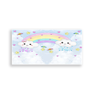 Painel Retangular - Chuva De Amor - Sublimado 3D