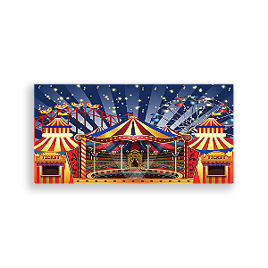 Painel Retangular - Circo - Sublimado 3D
