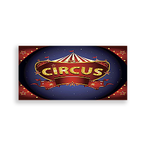 Painel Retangular - Circo - Sublimado 3D