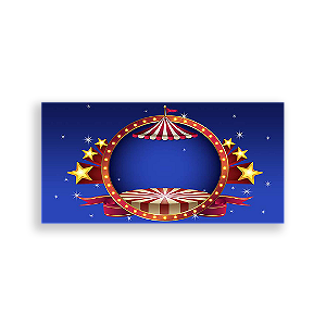 Painel Retangular - Circo - Sublimado 3D
