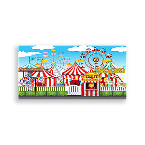 Painel Retangular - Circo - Sublimado 3D