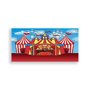 Painel Retangular - Circo - Sublimado 3D