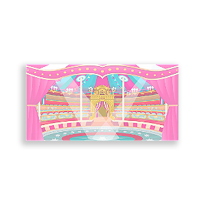 Painel Retangular - Circo Rosa - Sublimado 3D