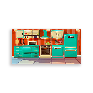 Painel Retangular - Cozinha - Sublimado 3D