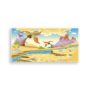 Painel Retangular - Dinossauros - Sublimado 3D