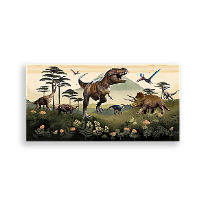 Painel Retangular - Dinossauros - Sublimado 3D