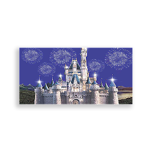 Painel Retangular - Disney Castelos - Sublimado 3D