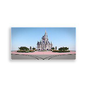 Painel Retangular - Disney Castelos - Sublimado 3D