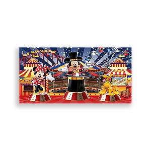 Painel Retangular - Disney Circo - Sublimado 3D