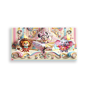 Painel Retangular - Disney Circo - Sublimado 3D