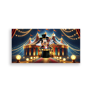 Painel Retangular - Disney Circo - Sublimado 3D
