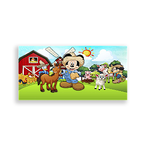 Painel Retangular - Disney Fazenda - Sublimado 3D