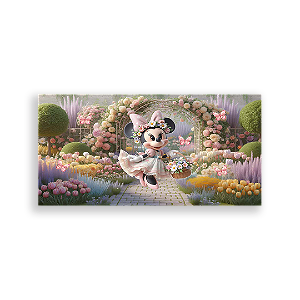 Painel Retangular - Disney Jardim - Sublimado 3D
