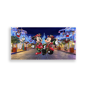 Painel Retangular - Disney Natal - Sublimado 3D