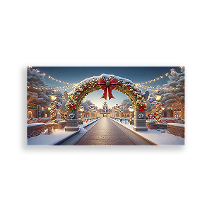 Painel Retangular - Disney Natal - Sublimado 3D