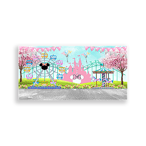 Painel Retangular - Disney Parque De Diversões - Sublimado 3D