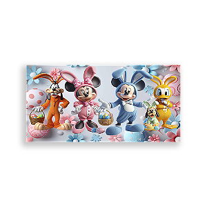 Painel Retangular - Disney Pascoa - Sublimado 3D