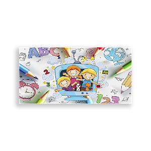 Painel Retangular - Escola - Sublimado 3D