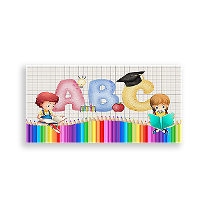 Painel Retangular - Escola - Sublimado 3D