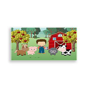 Painel Retangular - Fazenda - Sublimado 3D