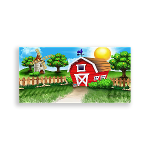 Painel Retangular - Fazenda - Sublimado 3D