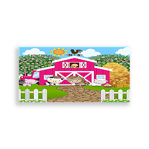 Painel Retangular - Fazenda Rosa - Sublimado 3D