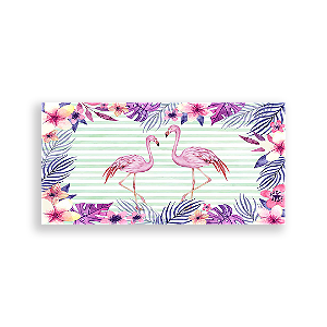 Painel Retangular - Flamingos - Sublimado 3D
