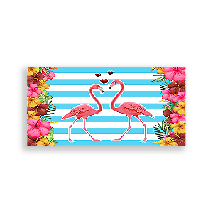 Painel Retangular - Flamingos - Sublimado 3D