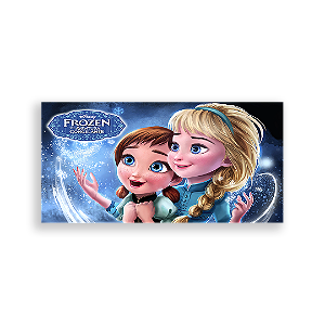 Painel Retangular - Frozen Baby - Sublimado 3D