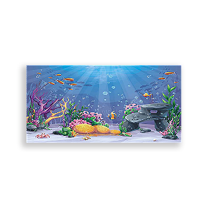Painel Retangular - Fundo Do Mar - Sublimado 3D