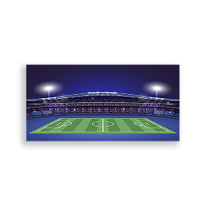 Painel Retangular - Futebol Esportes - Sublimado 3D