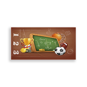 Painel Retangular - Futebol Esportes - Sublimado 3D