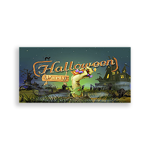 Painel Retangular - Dia das Bruxas Halloween - Sublimado 3D