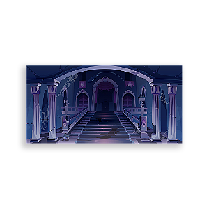 Painel Retangular - Dia das Bruxas Halloween - Sublimado 3D