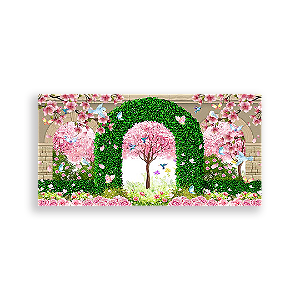 Painel Retangular - Jardim Encantado - Sublimado 3D