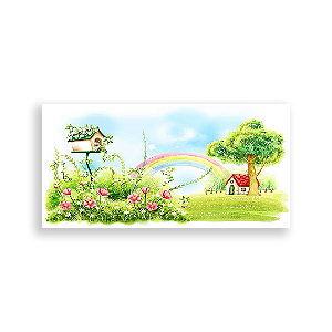 Painel Retangular - Jardim Encantado - Sublimado 3D