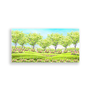 Painel Retangular - Jardim Encantado - Sublimado 3D