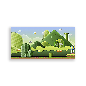 Painel Retangular - Mario - Sublimado 3D