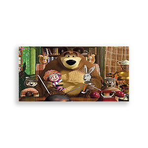 Painel Retangular - Masha E O Urso - Sublimado 3D