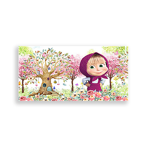 Painel Retangular - Masha E O Urso - Sublimado 3D
