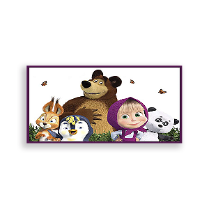 Painel Retangular - Masha E O Urso - Sublimado 3D