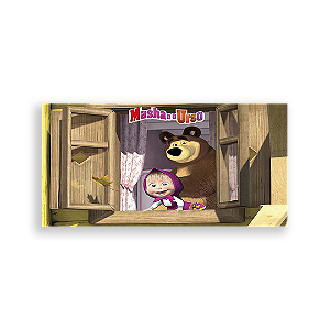 Painel Retangular - Masha E O Urso - Sublimado 3D